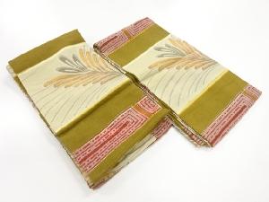 アンティーク　若松模様織出し布団側2点セット